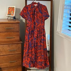 Alexis (Target Collab) Orange and Blue floral dress